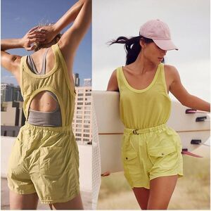 Vibrant Yellow Sleeveless Romper